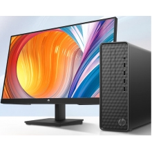 惠普HP小欧S01电脑主机 商务办公台式机 (i5-12400 16G 512GSSD )新+23.8英寸显示器